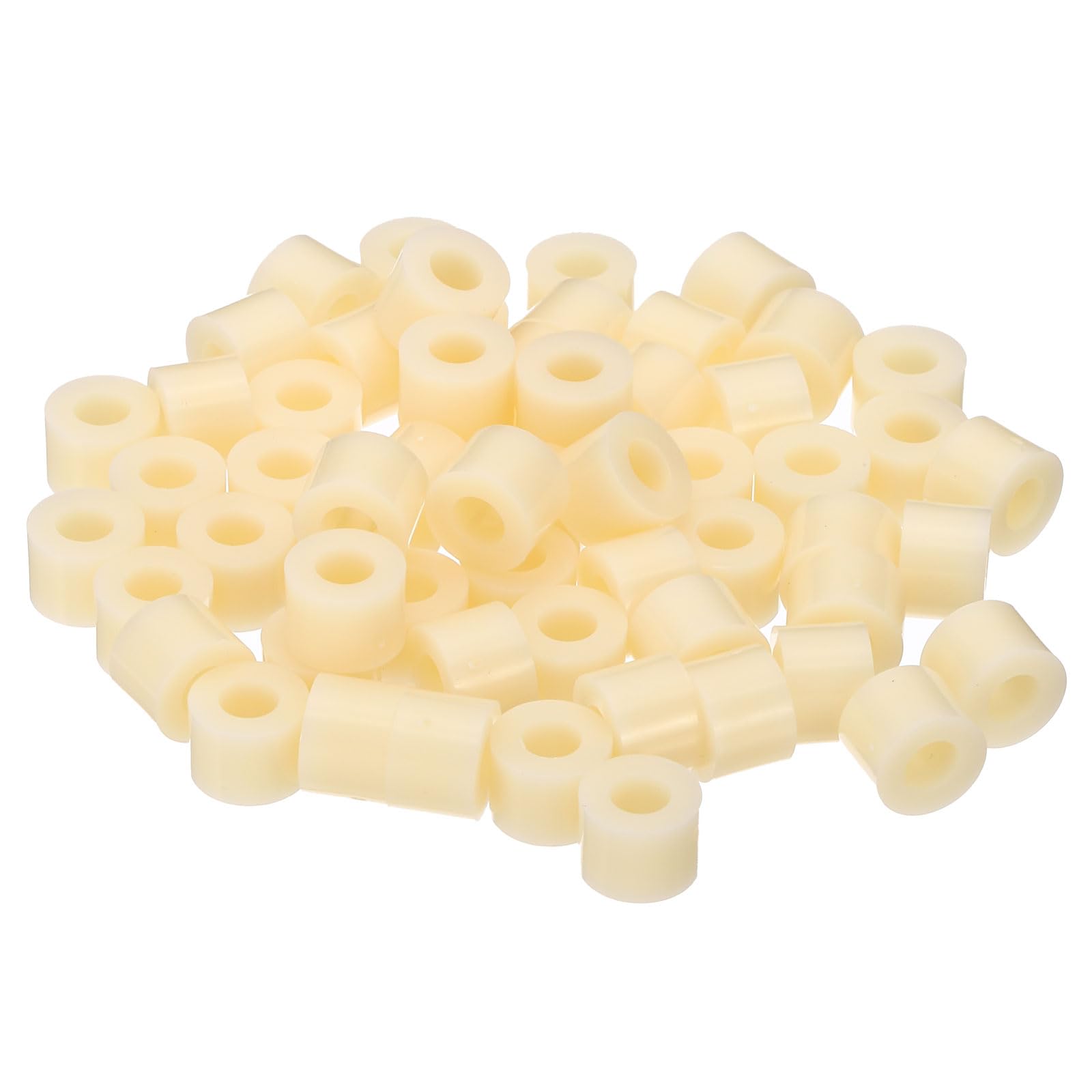 PATIKIL M5 Round ABS Spacers Washer Heavy Duty Spacers Never Rust, 60 Pcs 5.5mm ID, 11mm OD, 8mm Length Without Threaded,Switch and Receptacle Spacers Hardware for M5 Screws — image 1