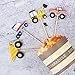 YunKo Cupcake Toppers Cake Decorative Toppers Cupcake Decorating Tools for Party (Truck 24 pcs)