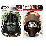 Star Wars Birthday Party Masks in 2 Styles, 16 total Party Favor Masks