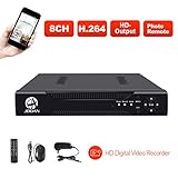 JOOAN 8CH 1080P DVR Security Video Recorder P2P Service Mobile Remote Monitoring 8 Channel DVR Smartphone&PC Easy Remote Access