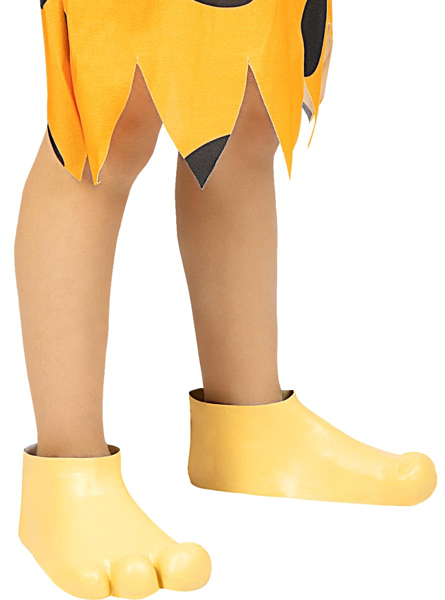 Funidelia | The Flintstones Children's Boot Covers The Flintstones, Cartoon, Caveman - Children's accessories, costumes and props for Halloween, carnival and party - Beige
