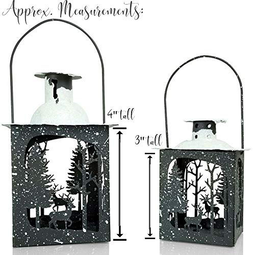 3 BANBERRY+DESIGNS+Rustic+Lantern+Set