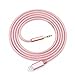 Coopsion iPhone 7 Earphone Adapter Braided Lightning Connector to 3.5mm Car Audio Jack Adapter Cord (Rose)