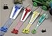 Amariver Set of 4 Size Fabric Bias Tape Maker Tool 6mm 12mm 18mm 25mm Fabric Sewing Quilting Bias Binding Maker
