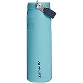 Stanley IceFlow Flip Straw 2.0 Water Bottle 24 oz | Built-In Straw for Travel and Sports | Lightweight and Leak Resistant | Insulated Stainless Steel | BPA-Free | Agave