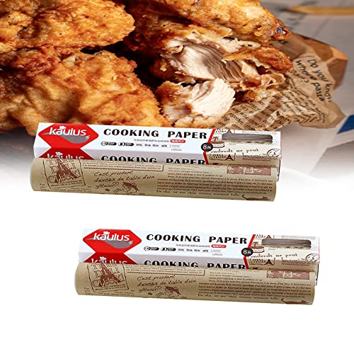HighTemp Parchment Cooking Paper Rolls x 2, Water and Grease Resistant