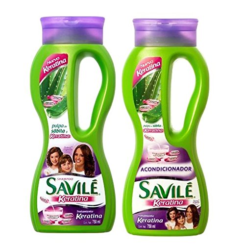 Savile biotina pulpa de sabila y keratina shampoo/acond…