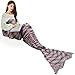 Handmade Mermaid Tail Blanket Crochet , Ibaby888 All Seasons Warm Knitted Bed Blanket Sofa Quilt Living Room Sleeping Bag for Kids and Adults (72.8