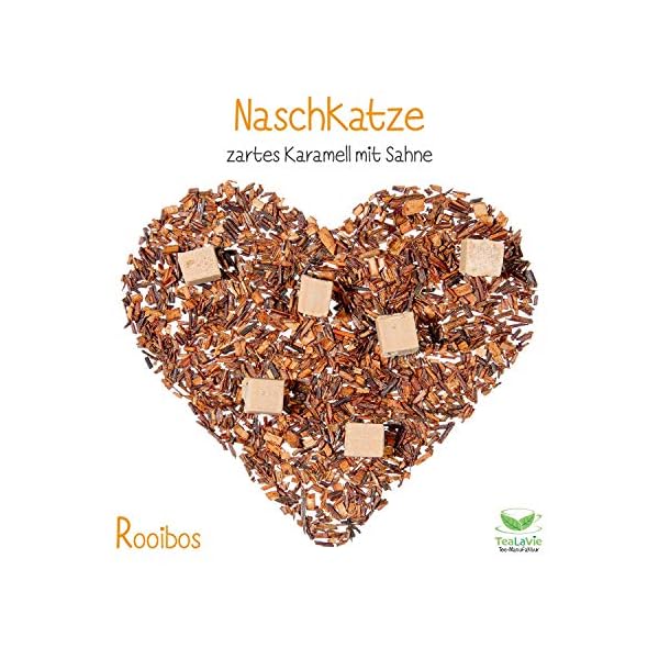 TeaLaVie - Rooibos Tee lose - zartes Karamell mit Sahne (200g) Naschkatze - SÃ¼dafrika – Bild 3