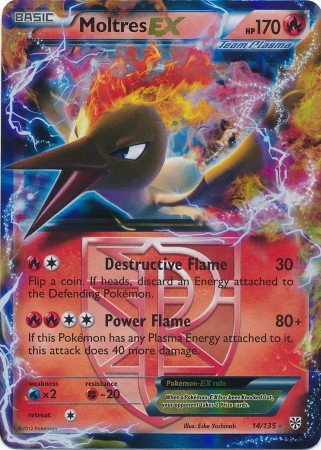 Pokemon - Moltres-EX (14) - Black and White Plasma Storm - Holo
