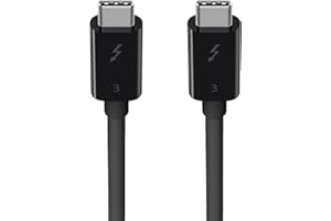 Belkin Thunderbolt 3 Cable (USB-C to USB-C), 100 Watts (1.6'/0.5 Meters)-F2CD084bt0.5MBK