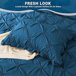 JOLLYVOGUE King Size Comforter Set 7 Pieces, Teal