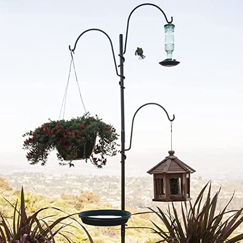 Yard Butler Pot Hanging System and Bird Feeding Station Outdoors