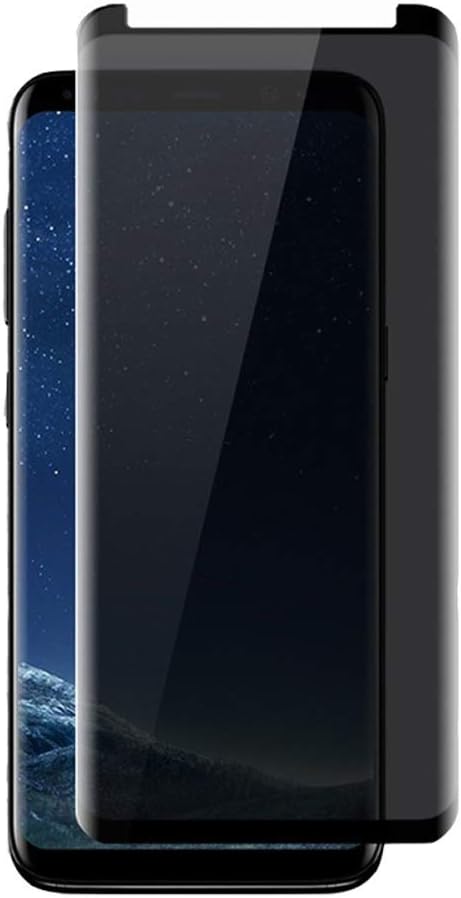 for Galaxy S8 Screen Protector Tempered Glass Privacy, 2 Pack 9H Hardness Protector Film HD Clear Anti for Samsung Galaxy S8 5.8 inch, [Case Friendly] [Bubble Free]