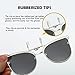 WELUK Polarized Clip-on Flip up Cat Eye Sunglasses Metal Frame for Prescription Glasses