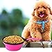 PERSUPER Collapsible Dog Bowl,2 pack Food Grade Silicone Foldable Expandable Dog Pet Bowl,Portable Travel Bowl with Carabiner,Durable Dog Water Bowl,Cat Dog Food Water Feeder Bowl,Blue&Pink