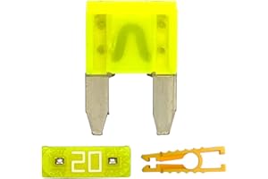 20pcs 20A Mini Blade Fuse and 1 Fuse puller ATC/ATO 32V 20Amp Fast Blow for Automotive Car Truck SUV