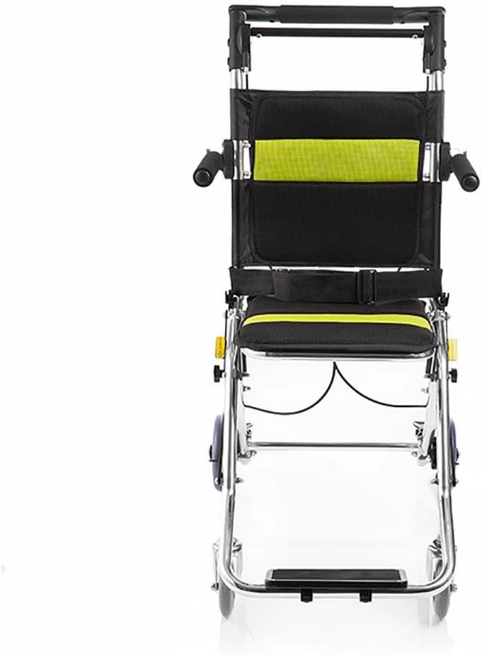 G&M Portable Wheelchair Aluminum Alloy Elderly folding Hand Push Children Travel Aircraft Wheelchair