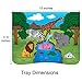 Car Seat Tray Blue (or Pink) | Kids Travel Tray Perfect for Stress-Free Travel | Fun Lap Desk for Kids | Toddler Travel Tray | Nifty Kids Activity Tray