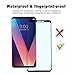 LG V30 Full Screen Coverage Tempered Glass Screen Protector, Ultra-Clear Premium/Anti-Scratch/Shatterproof/Anti-Fingerprint/Bubble Free/LCD HD High Definition For LG V30