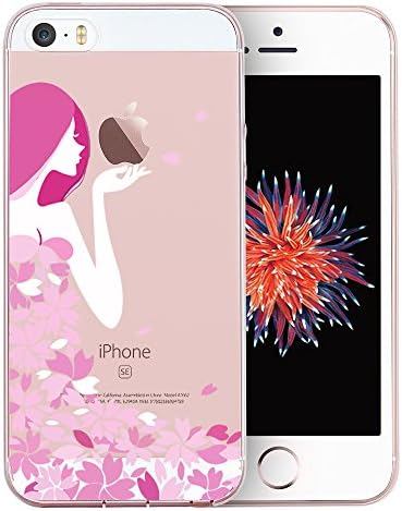iPhone SE Case, iPhone 5S Case, iPhone 5 Case, Doramifer Funny Series Protective Case [Anti-Slip] [Good Grip] with Aesthetic 3D Print Soft Back Cover for iPhone SE/5S/5 (Floral Goddess)