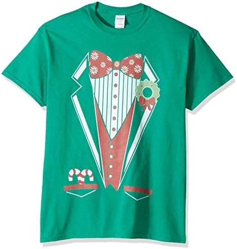 Holiday Men's Christmas Tux Cosplay T-Shirt, Kelly, 5X-Large