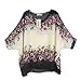 Cocobla Women Boat Neck Loose Dolman Sleeve Tops Bohemian Shawl Kimono Cardigan