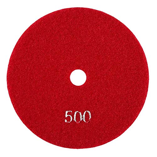FTVOGUE 5'' inch 125mm Grinding Discs Wet Diamond Polishing Pads Sanding Wheels for Granite Concrete Marble (500)