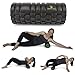 GF Foam Roller, High Density Foam & Durable PVC Core, 3 Different Intensity Zones - Maximizes Flexibility 13 x 5.5 Inches, Includes Free Storage Bag and Exercise Program (Black)