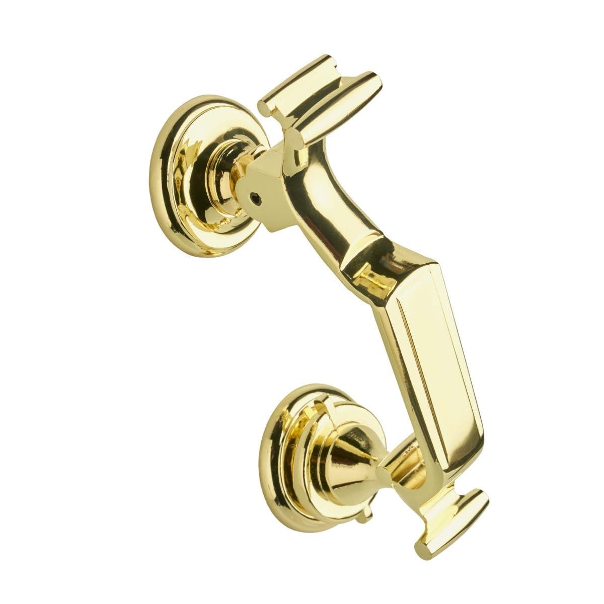 Hardware Solutions - Doctor Door Knocker - Polished Brass - 60 x 195mm