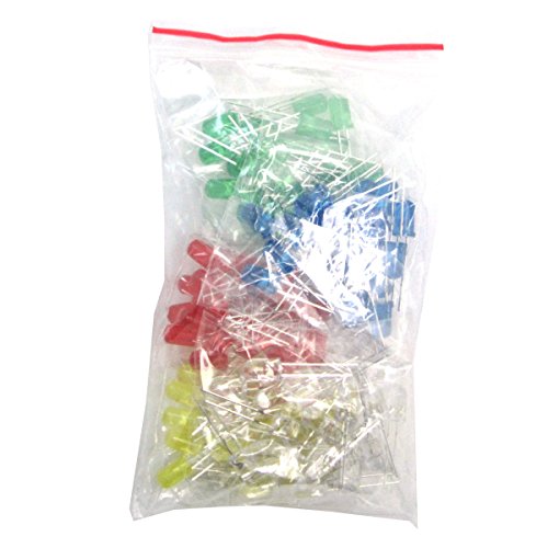 WINGONEER Electronic Components Package(Total 1390 PCS) - LED Diodes 30 Values Resistors,Electrolytic Capacitor Package Ceramic Capacitors Common Diodes Common Transistor