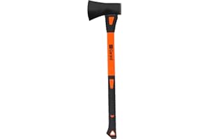 GARANT 2.25 lb Canadian Axe with 28-Inch Fiberglass Handle | Forged Steel Head, Heavy-Duty Wood Cutting Camping Axe with Over