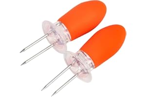 Corn Holder Stainless Steel Corn Holder Pin Kids Corn BBQ Skewers Salad Hot Dog Meat Fork Cobb Shelf Kitchen Home Cooking Jum