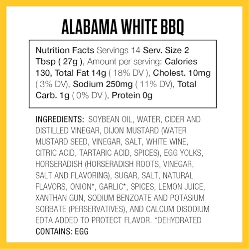 DUKE’S ALABAMA STYLE WHITE SOUTHERN DIPPING SAUCE – TANGY VINEGAR & HORSERADISH, 14 OUNCE (PACK OF 1)