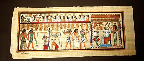 ORIGINAL HAND PAINTED PAPYRUS Final Judgment after death 32