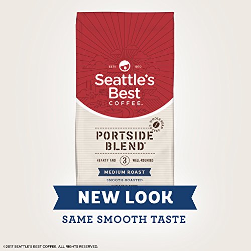 Seattle's Best Coffee Portside Blend (Previously Signature Blend No. 3) Medium Roast Whole Bean Coffee, 12-Ounce Bag