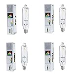 iPower 4-PACK 1000-Watt MH Grow Light Bulb for Magnetic and Digital Ballast, High CRI for Daylight-like Performance