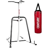 Century Brave 70 Pound Hanging Heavy Bag and Steel Fitness Training Station Hanging System Combo for Martial Arts, Boxing, and Cardio Fitness Workouts
