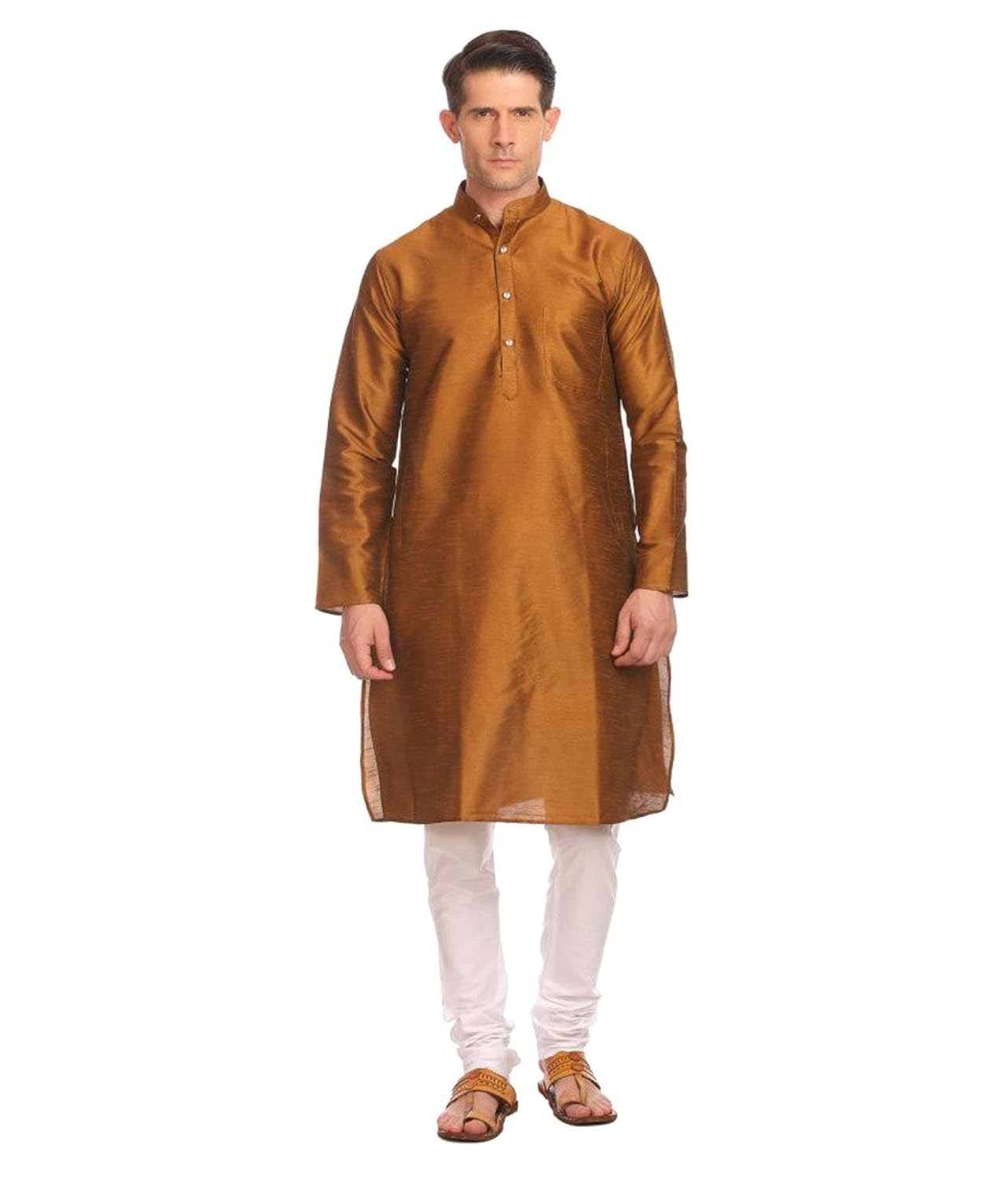 larwa men's designer kurta and churidar set