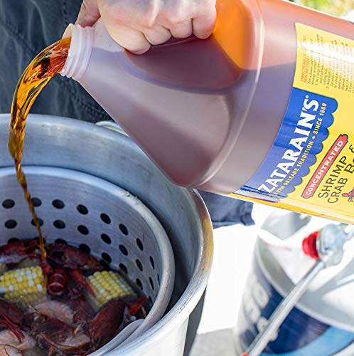 ZATARAIN’S CONCENTRATED SHRIMP & CRAB BOIL, 1 GAL – ONE GALLON BULK CONTAINER OF LIQUID CRAB BOIL TO ADD FLAVOR TO SEAFOOD, POTATOES, CORN, VEGETABLES AND MORE