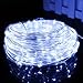 VMANOO Outdoor String Lights 120 LED Battery Operated String Fairy Christmas Lighting Decor Timer for Outdoor Indoor Garden Patio Lawn Holiday Bedroom Wedding Xmas Decorations (White)