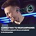 Wireless Earbuds,SANAG Wireless Earphones with Charging Case Stereo Bluetooth Earbuds [Awaken siri] IPX5 Waterproof,Adaptive Noise Reduction Touch Control Earpieces for Sports Drive or Work(RED)