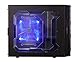 Apevia X-CRUISER3-BL ATX Mid Tower PC Computer Gaming Case with 5 Fans, Large Side Window, USB2.0/USB3.0/HD Audio Ports, Fan Speed Controller, Colored VU/Temp/Fan Speed Gauges, up to 7 x Cooling Fan Space - Black/Blue