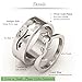 EVBEA Wedding Bands Vintage Flower Promise Rings for Couples