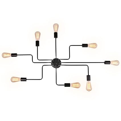 Amazon Com Xhjjdj Industrial Ceiling Light Creative Retro 8