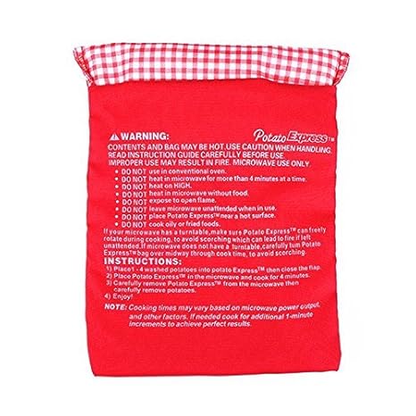 2 unids de bolsa de coccion de patatas para microondas: Amazon.es ...