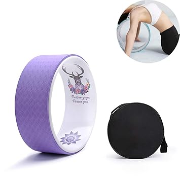 CWDXD Pilates Ring Yoga Wheel 33cm × 13cm Strong Premium ...
