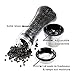 Fsdifly Original Stainless Steel Salt or Pepper Grinder - Tall Salt or Pepper Shakers with Adjustable Coarseness - Salt Grinders or Pepper Mill Shaker （Single Package） (A)