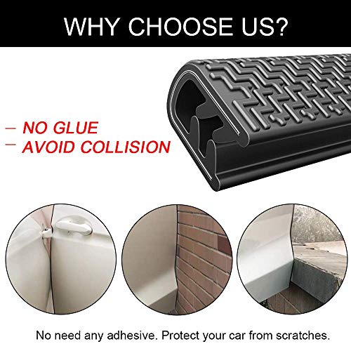Winunite 653/5Ft Ultra Long Car Door Edge Guards No Glue Universal Fit