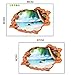 U-Shark® 3D Self-Adhesive Removable Break Through The Wall Vinyl Wall Sticker/Mural Art Decals Decorator (8001F Coconut Sea Beach(23.6